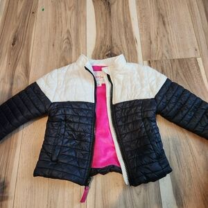 🌟5/$10 - /🖤 Cat & Jack 12 Month Black and White Puffer Jacket (Small Tear i